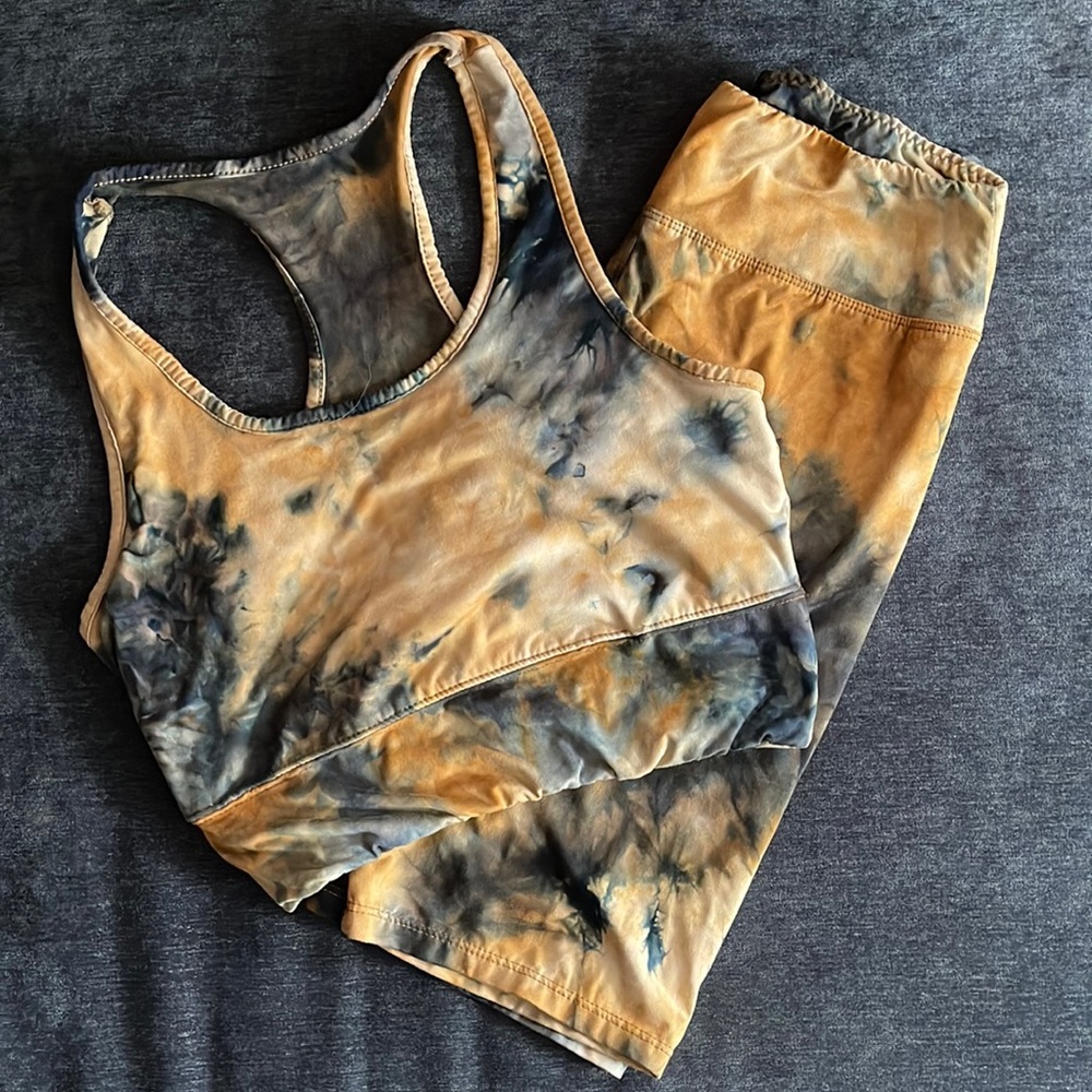 Tie dye athletic set